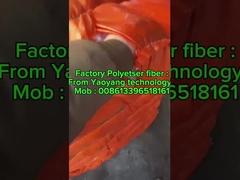 Clothing Staple Fiber Polyester Medium Crimp Artificial Staple Fibres